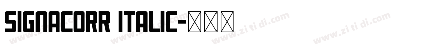 SignaCorr Italic字体转换